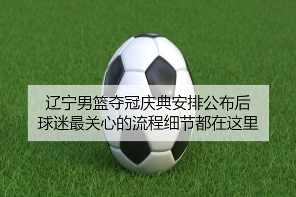 辽宁男篮夺冠庆典安排公布后 球迷最关心的流程细节都在这里